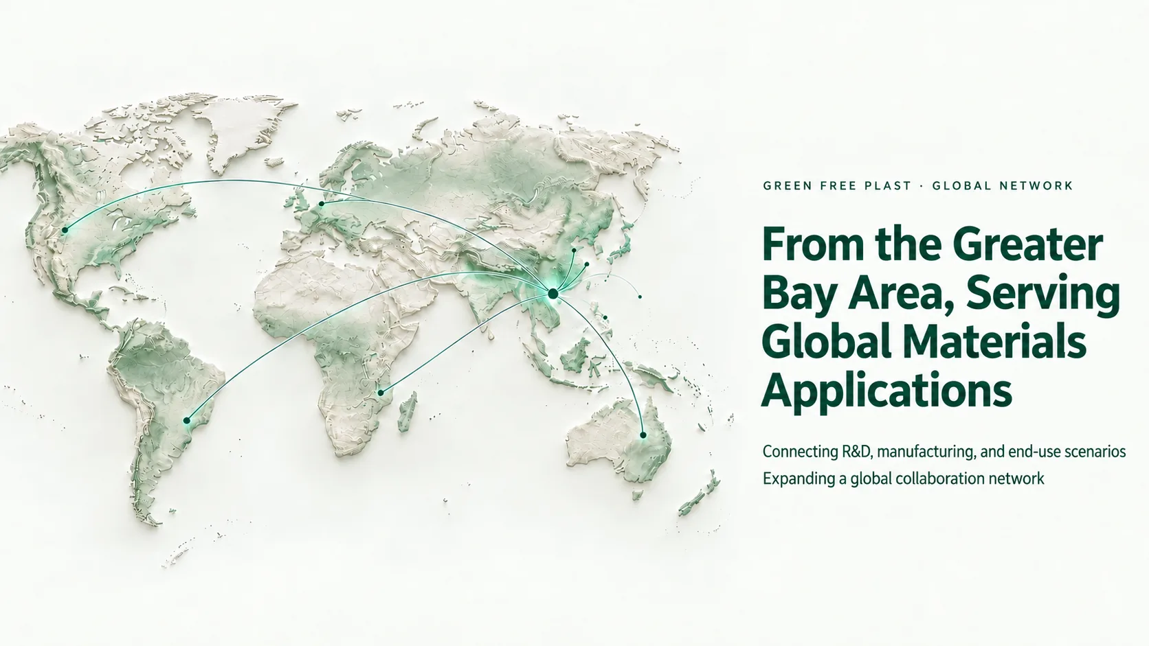 Global collaboration network radiating from the Greater Bay Area
