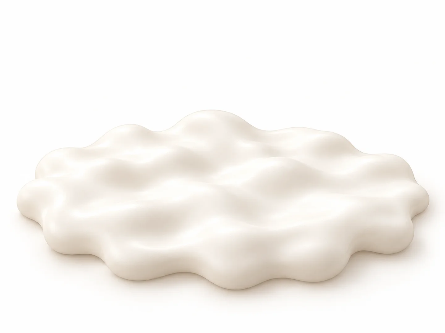 Three-dimensional principle illustration of a continuous material surface